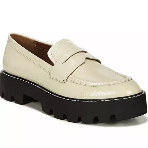 Franco Sarto Shoes - NIB Franco Sarto Balin Lug Sole Penny Loafer Putty Patent